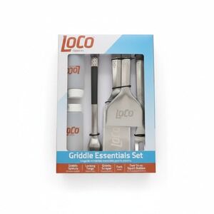 LoCo Cookers Griddle Essentials Set - 6 Piece Stainless Steel BBQ Tool Kit - NEW